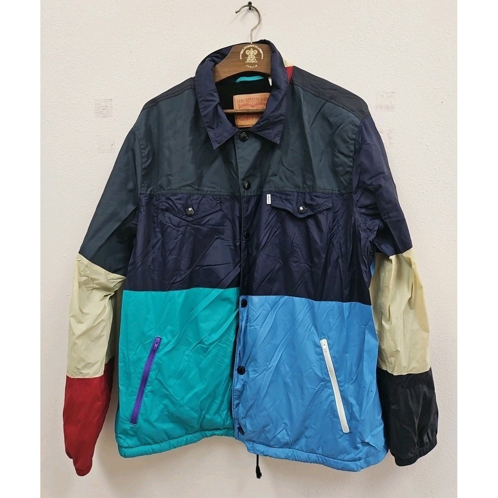 Levis Jacket Adult XXL  Outdoors Camping Golf Work Lined  Windbreaker Mens - Picture 2 of 10